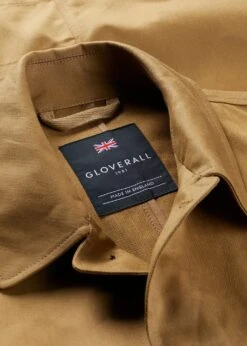 Milton Chore Jacket Camel -Gloverall MS5444 MILTON CHORE JACKET CAMEL DETAIL 01