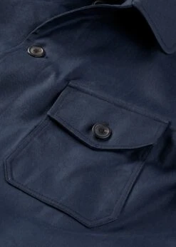 Milton Chore Jacket Navy -Gloverall MS5444 MILTON CHORE JACKET NAVY DETAIL 02