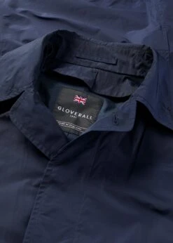Blake Raincoat Navy -Gloverall MS5459 BLAKE RAINCOAT NAVY DETAIL 01