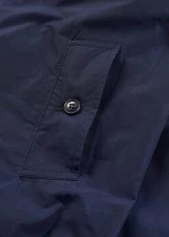 Blake Raincoat Navy -Gloverall MS5459 BLAKE RAINCOAT NAVY DETAIL 02