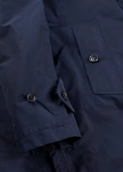 Blake Raincoat Navy -Gloverall MS5459 BLAKE RAINCOAT NAVY DETAIL 03