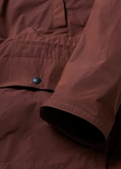 Kipling Short Parka Brick Red -Gloverall MS5460 KIPLING PARKER COAT BRICK RED DETAIL 03