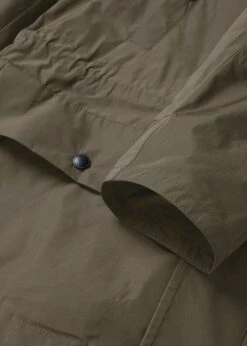 Kipling Short Parka Khaki -Gloverall MS5460 KIPLING PARKER COAT KHAKI DETAIL 03