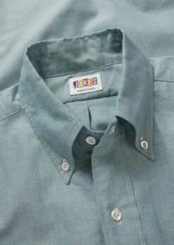 Jakes Shirts Pale Green Oxford Shirt -Gloverall MS5472 PAGR GLOVERALL JAKES COTTON SHIRT PALE GREEN 03