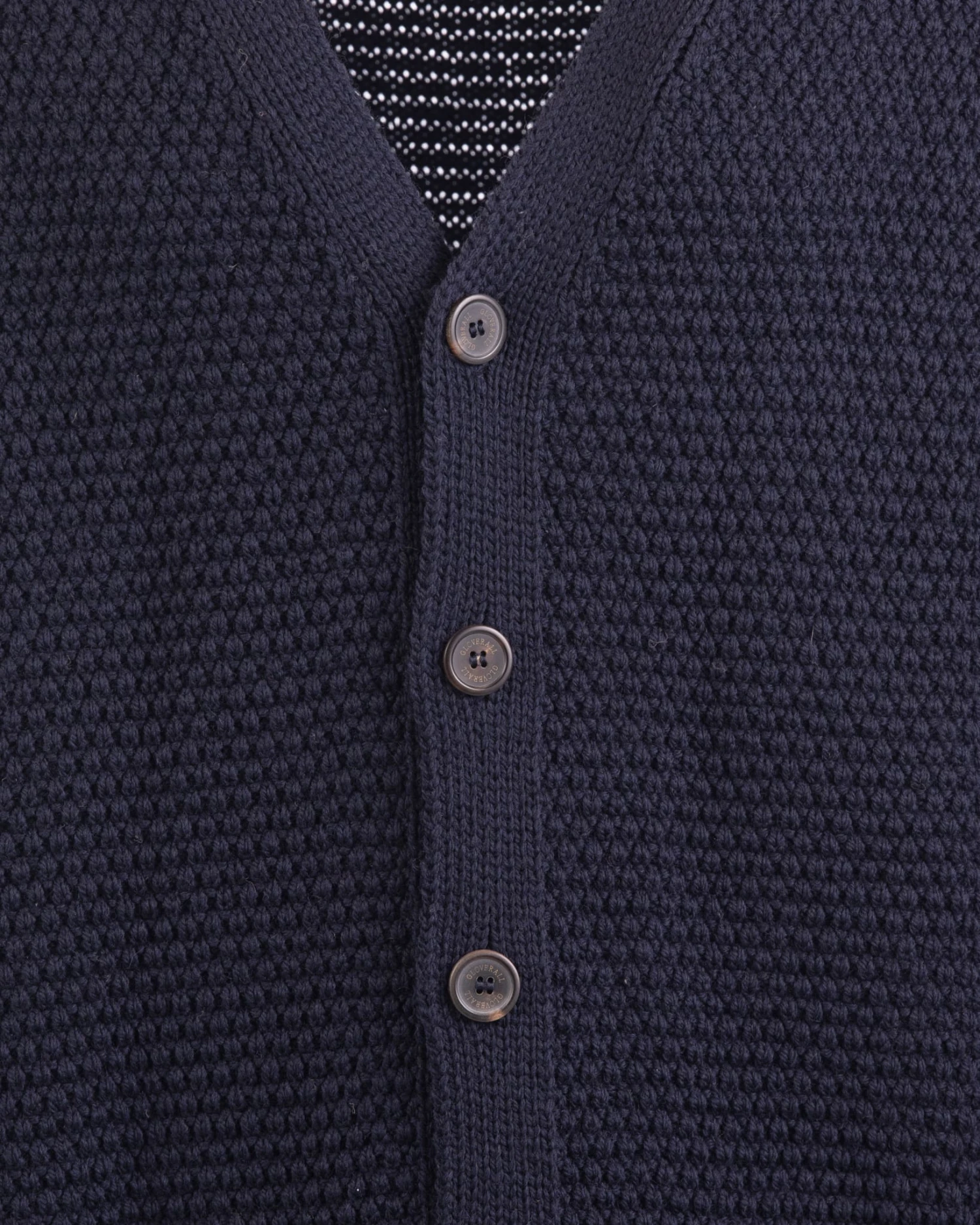 Moss Stitch Cardigan Navy 6 Moss Stitch Cardigan Navy - Image 4
