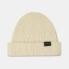 Ribbed Merino Beanie Hat Ecru 2 Ribbed Merino Beanie Hat Ecru -Gloverall UK5118 ECU RIBBED MERINO BEANIE ECRU 01