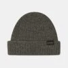 Ribbed Merino Beanie Hat Grey 1 Ribbed Merino Beanie Hat Grey -Gloverall UK5118 GRY RIBBED MERINO BEANIE GREY 01
