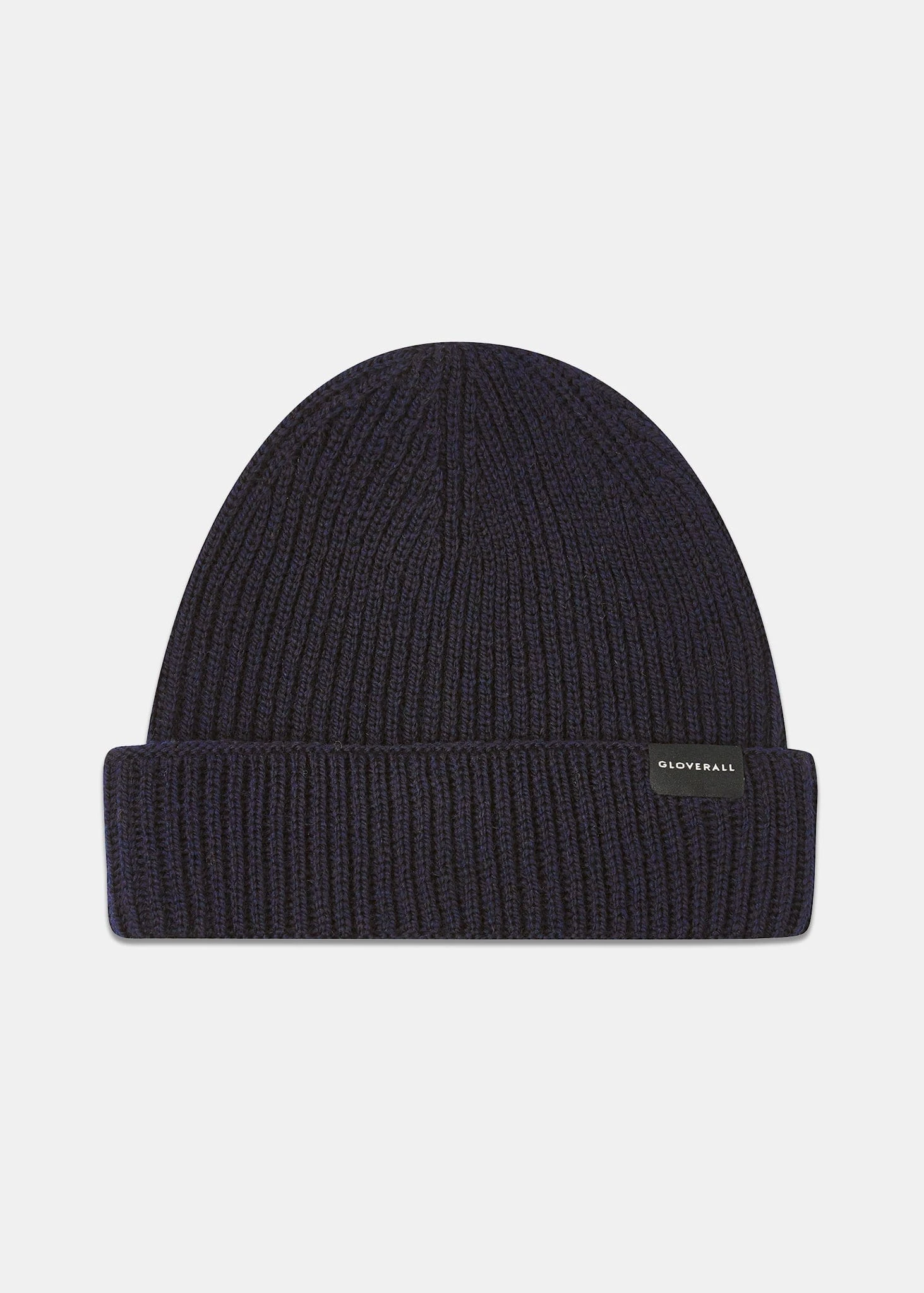 Ribbed Merino Beanie Hat Navy 3 Ribbed Merino Beanie Hat Navy