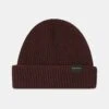 Ribbed Merino Beanie Hat Burgundy 1 Ribbed Merino Beanie Hat Burgundy -Gloverall UK5118 RED RIBBED MERINO BEANIE RED 01