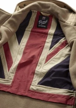 Union Jack Mid Monty Duffle Camel -Gloverall gloverall union jack mid monty duffle coat 11802827718726 300