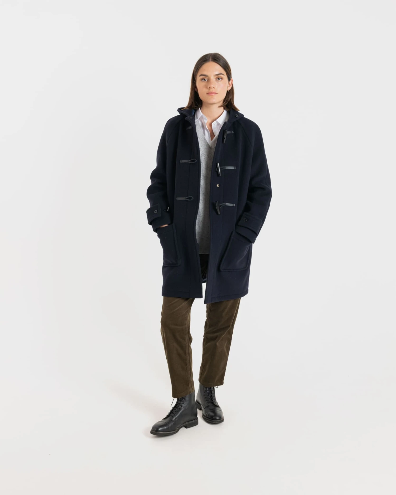 Eleanor Duffle Coat Navy 7 Eleanor Duffle Coat Navy - Image 5